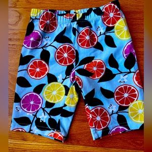Hanna Andersson citrus fruit Bike shorts. Size 5